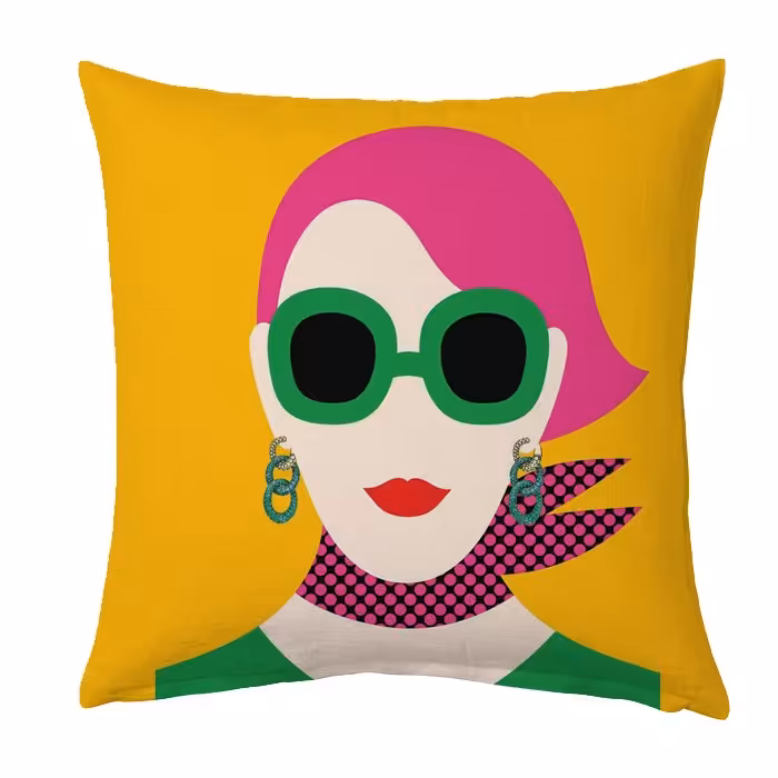 کاور کوسن کراس‌ماه طرح جوانا سایز 30 در 30 سانتی کد c2085