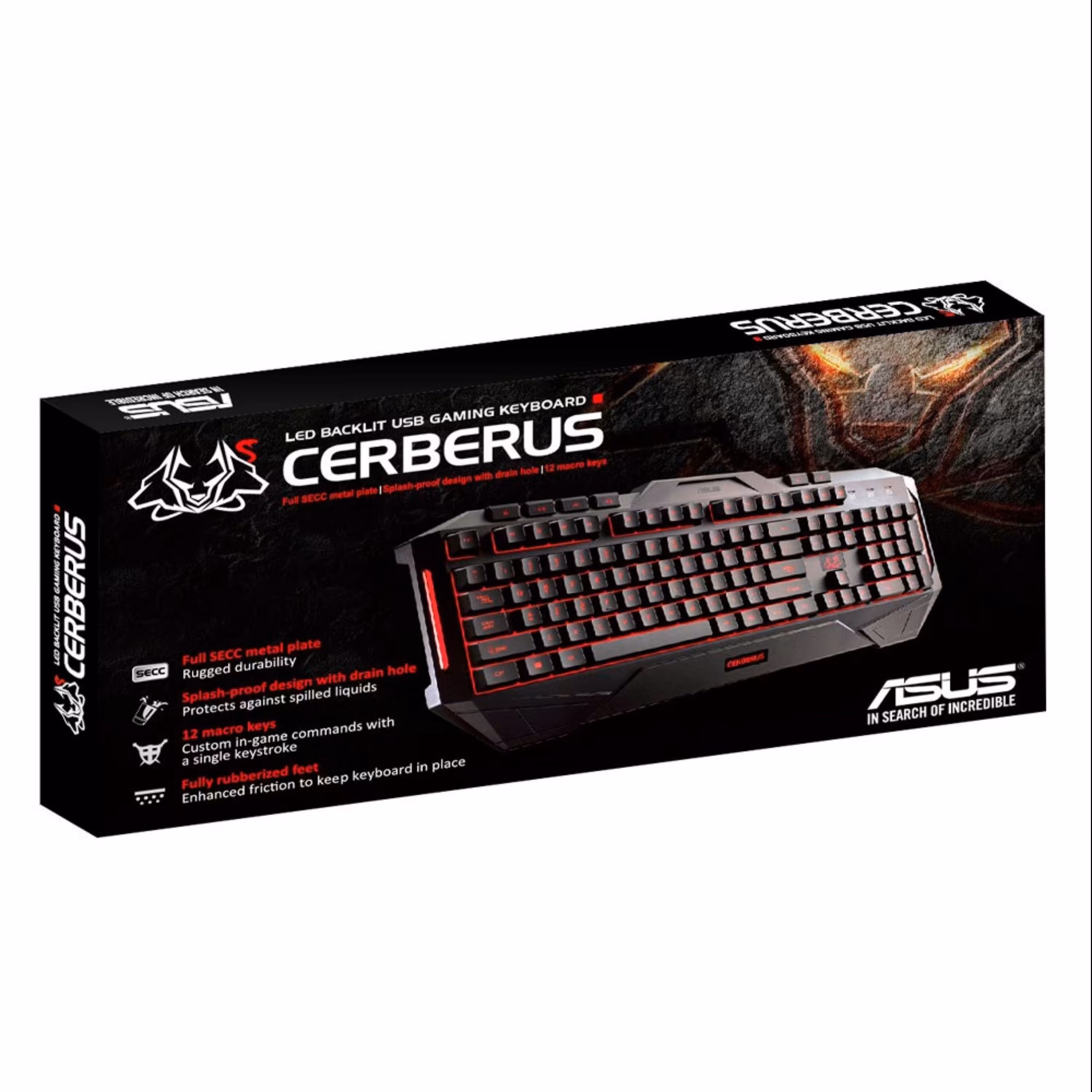 کیبورد مخصوص بازی ASUS Cerberus با گارانتی 18 ماهه