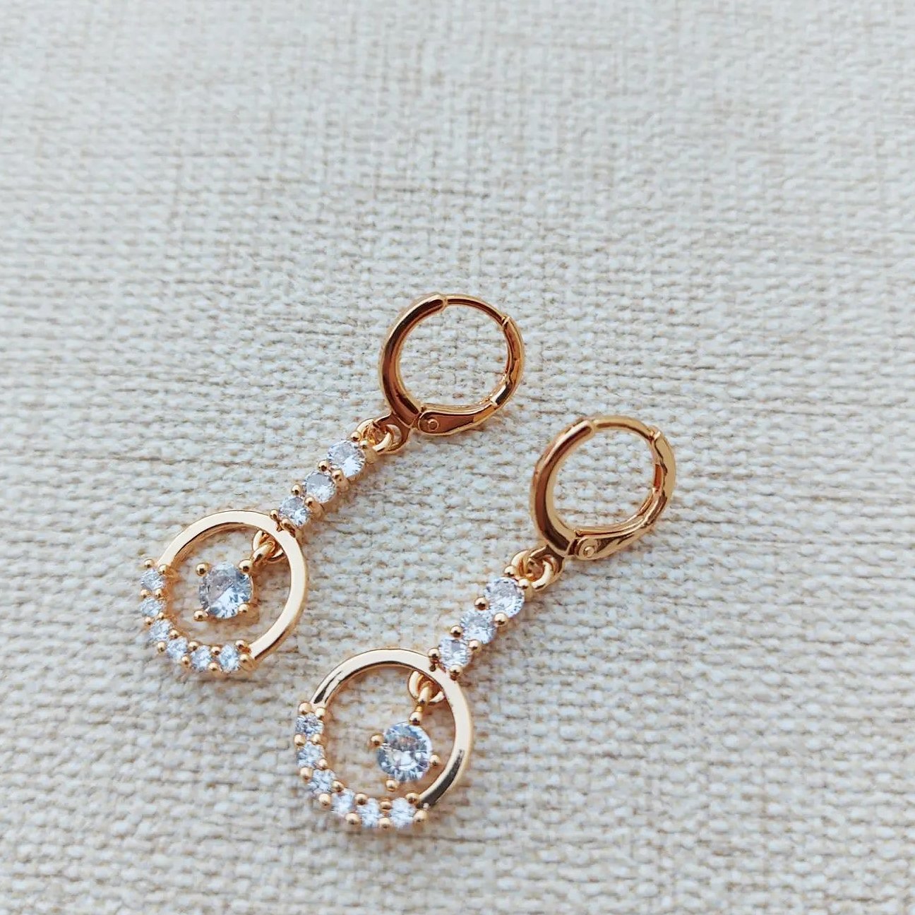 گوشواره رنگ ثابت طرح طلاکد2