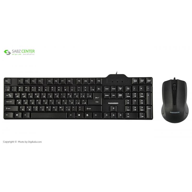 کیبورد و ماوس فراسو مدل FCM-2280 با حروف فارسی