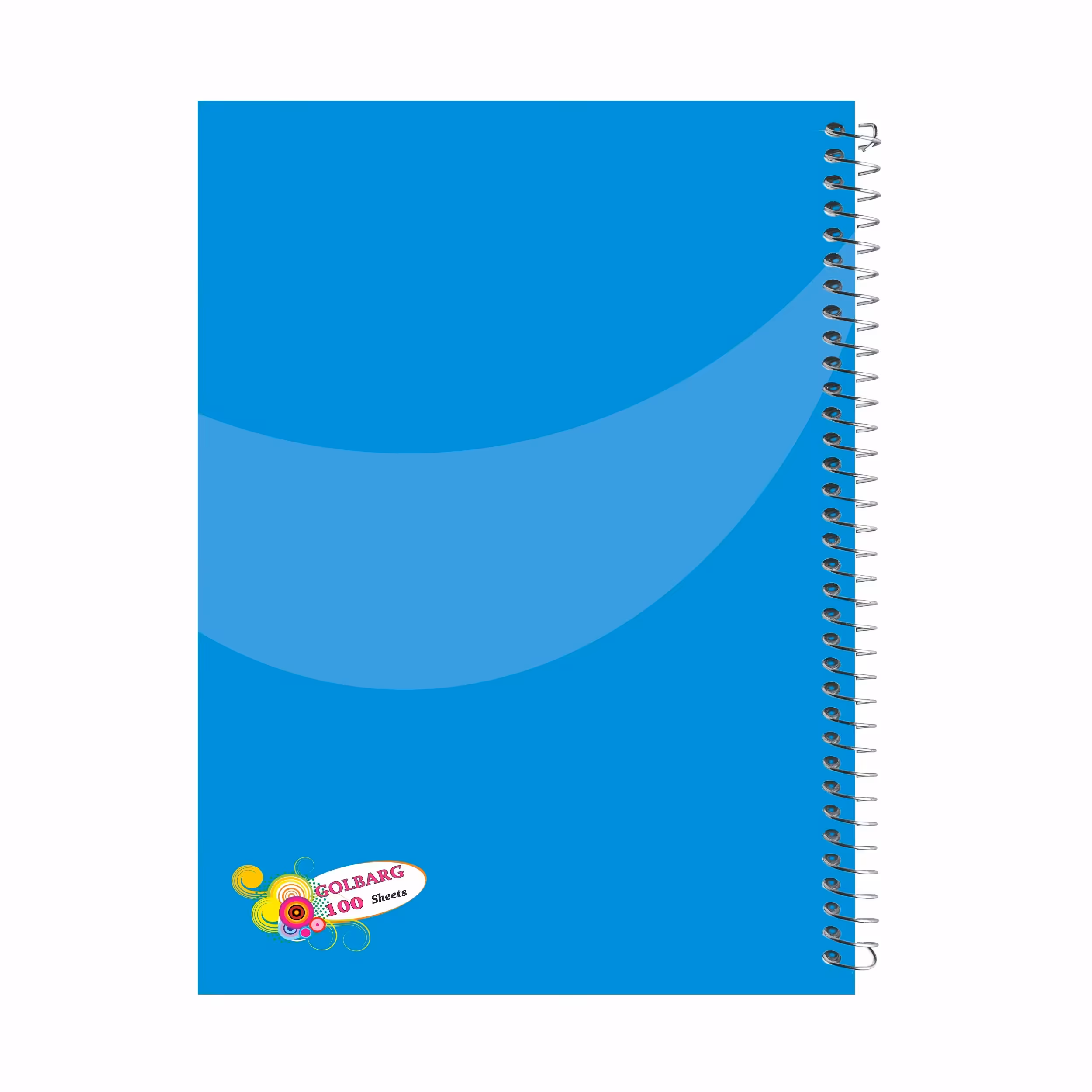  دفتر مشق 100 برگ طرح آبی ساده جلد گلاسه کد  2609