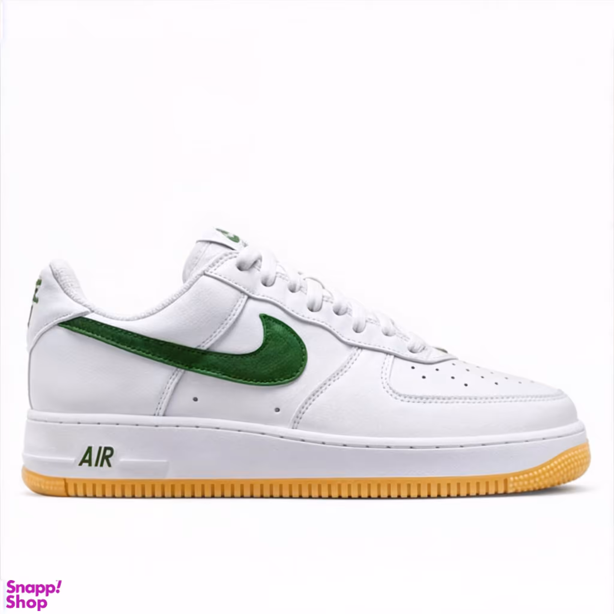 کفش روزمره طرح ایرفورس وان Airforce رنگ سبز سفید مدل sf1