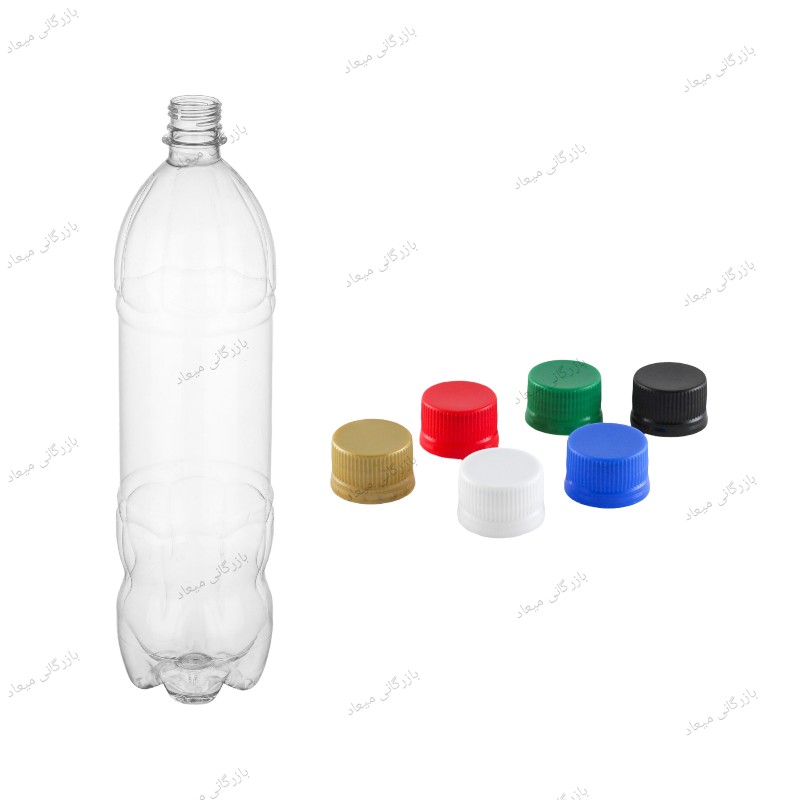 بطری  1200 سی سی بسته 100 عددی(  با درب ) فروش عمده بطری پت فراز پلاستیکی یکبار مصرف اصطلاحاً  15 لیتری
