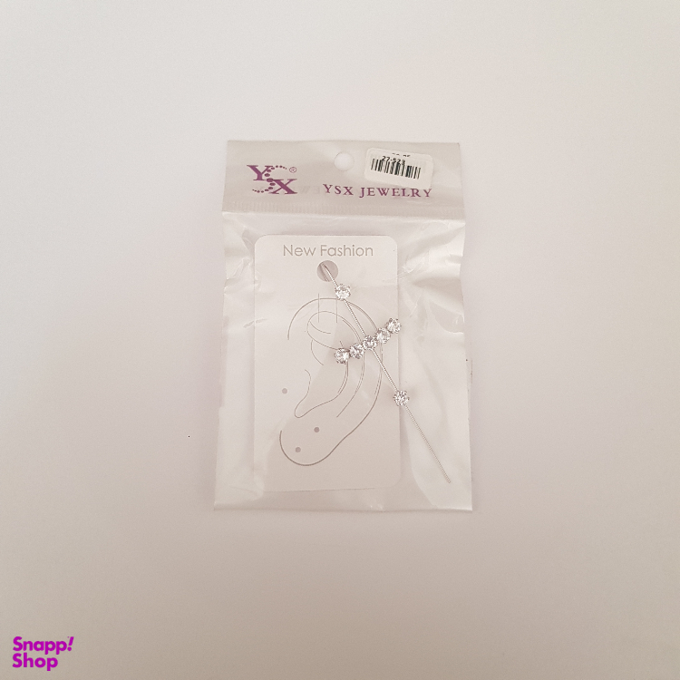 گوشواره زنانه مدل کراس نگین دار