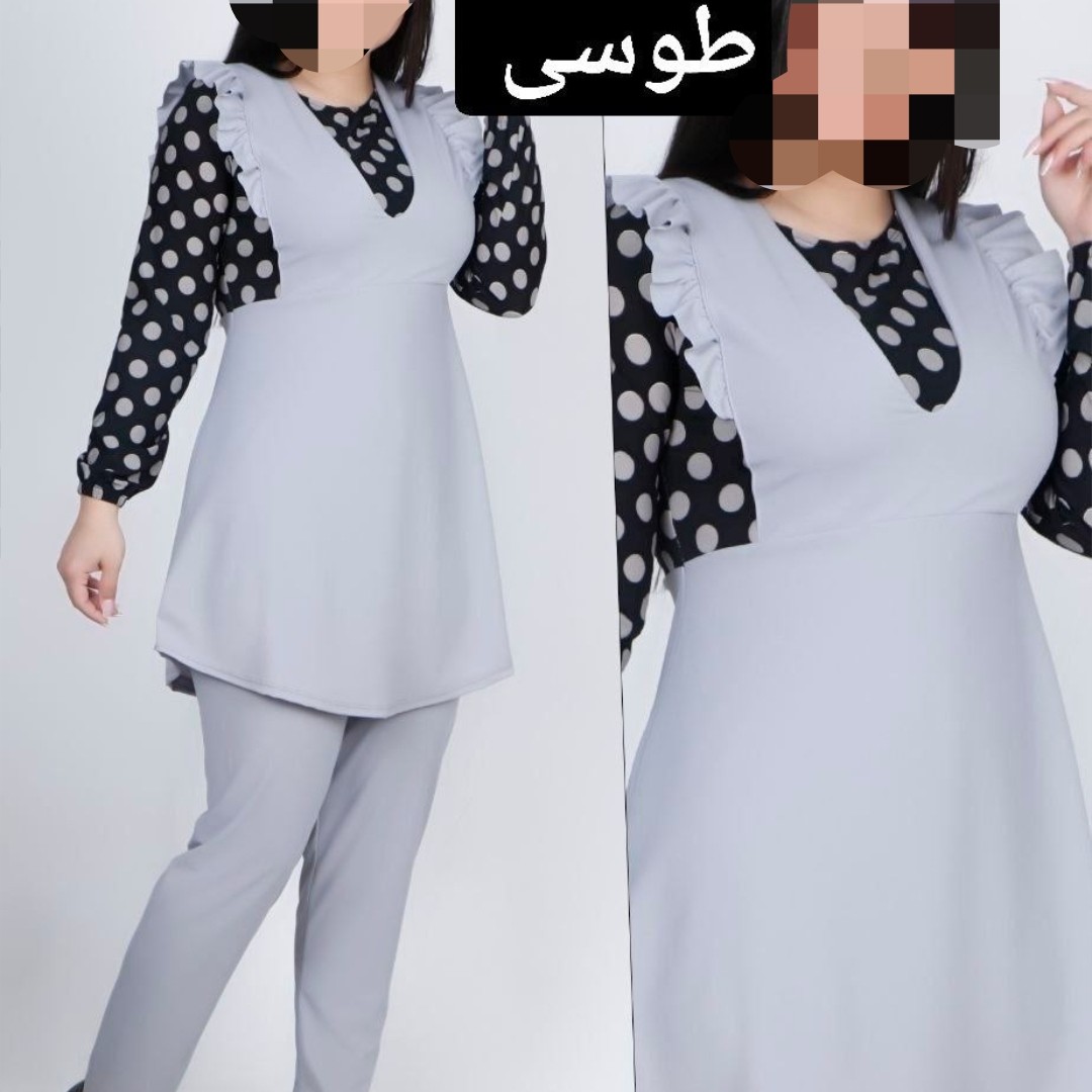 تونیک شلوار توپی یقه هفت