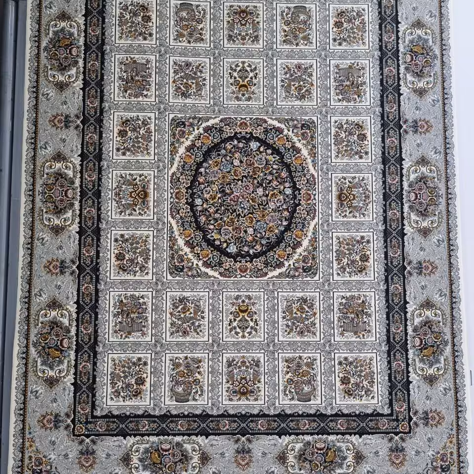 فرش پاتریس 700شانه تراکم 2550 طرح رها کرم 6 متری