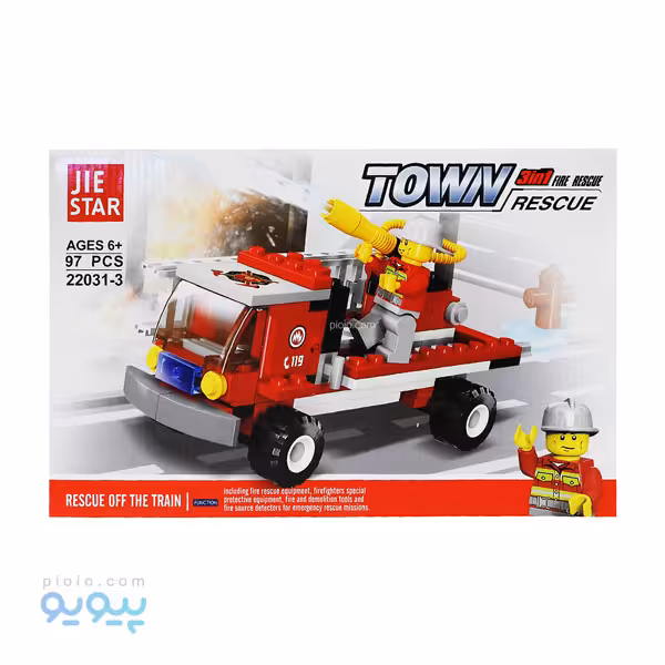 لگو ساختنی ماشین آتشنشانی کد 3-22031