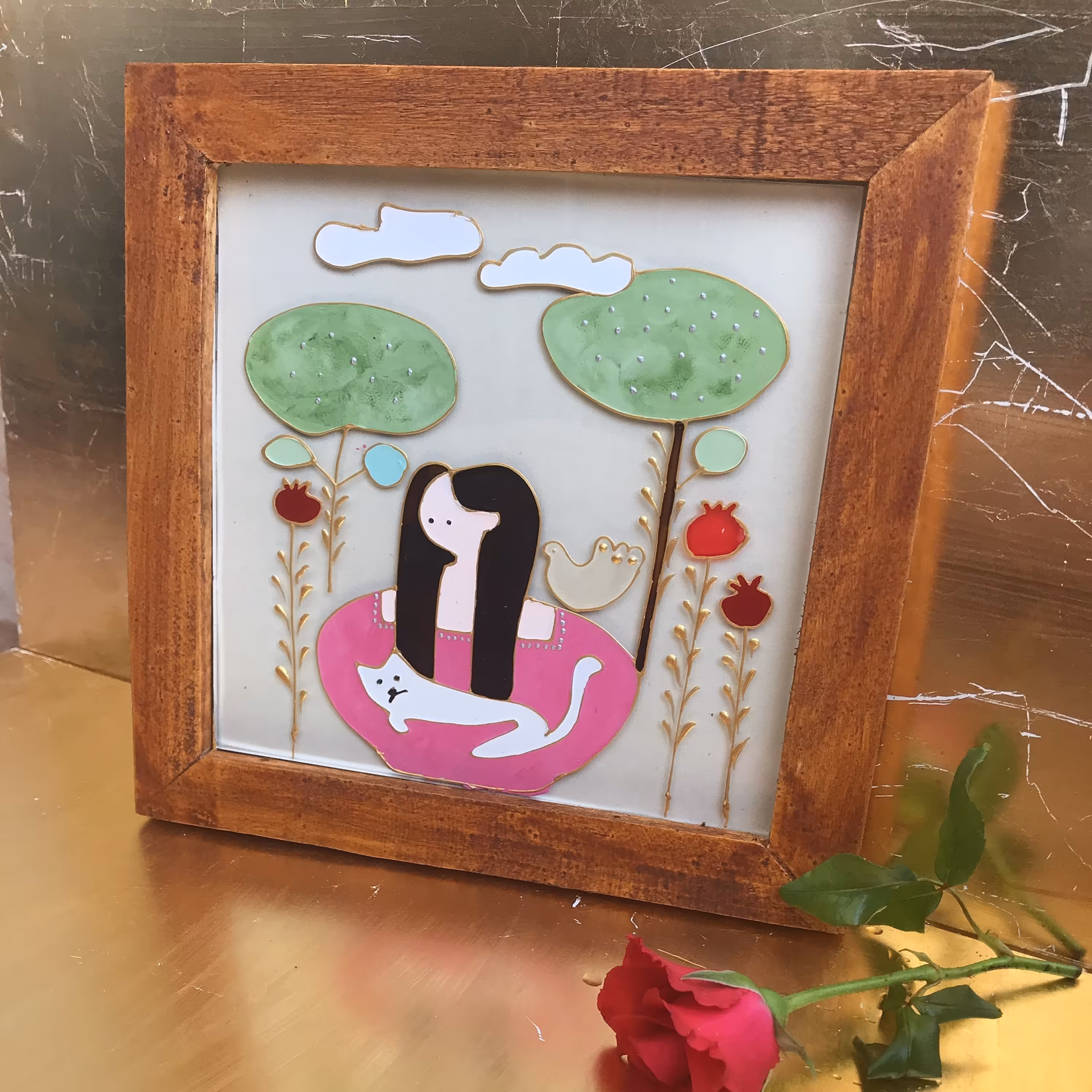 تابلو   کودک ویترای