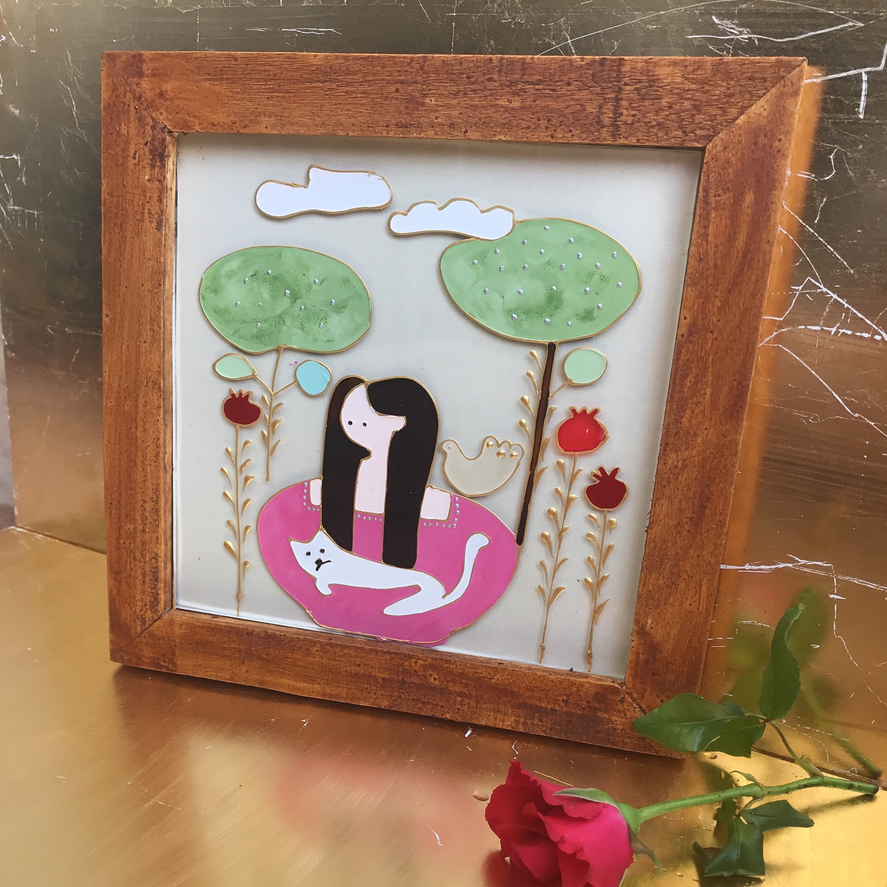 تابلو   کودک ویترای