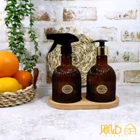 ست جامایع و محلول کف چوبی