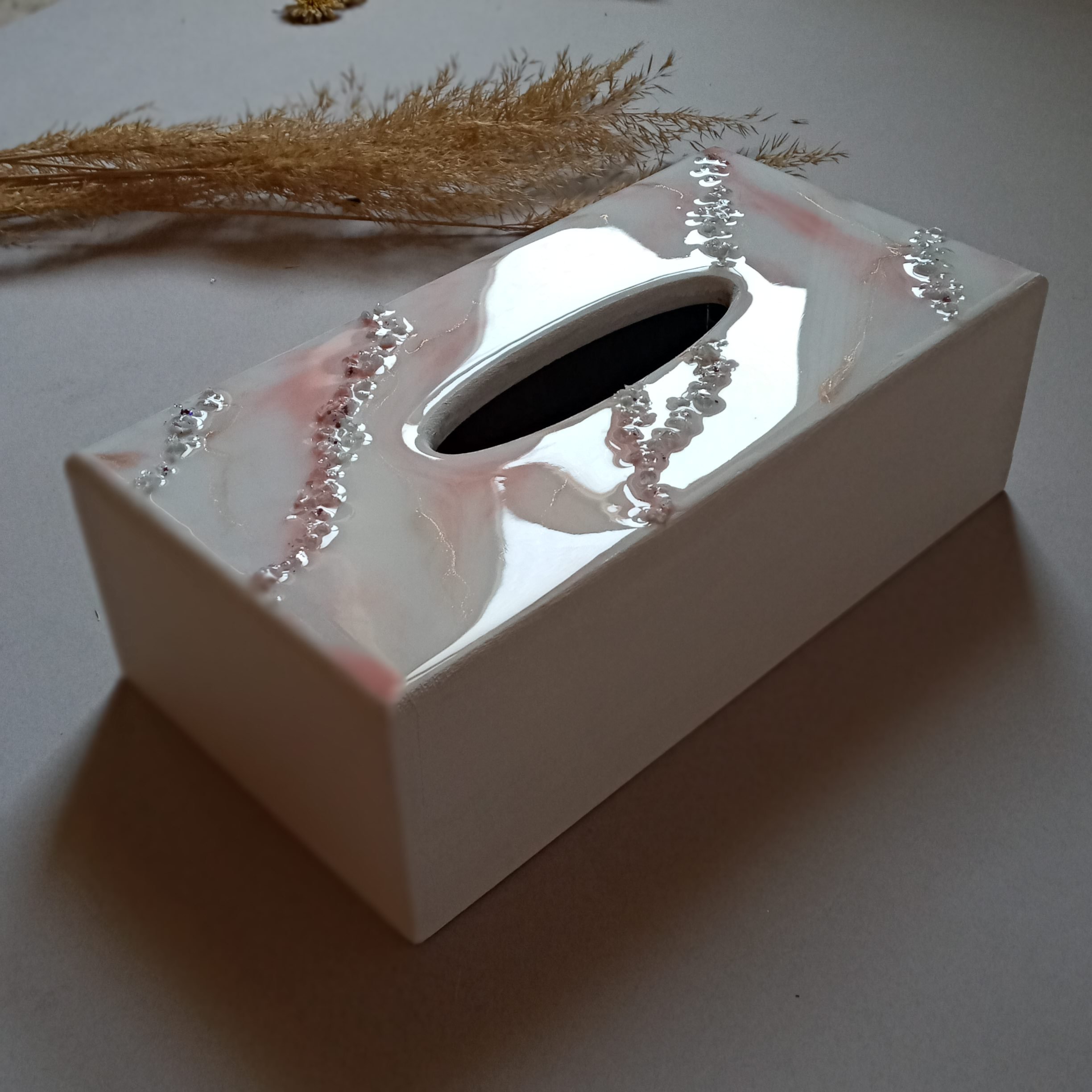 جعبه دستمال رزینی