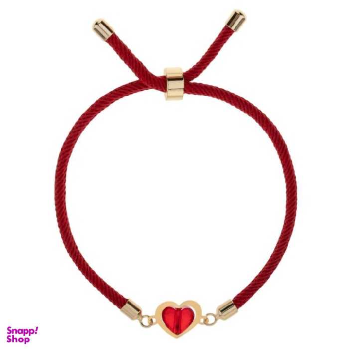 دستبند طلا 18 عیار الین مدل قلب سواروسکی