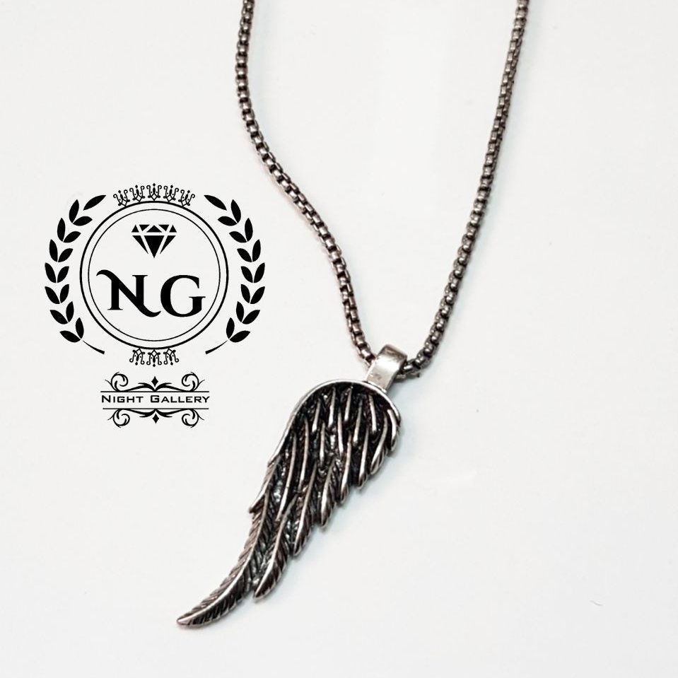 گردنبند طرح پر