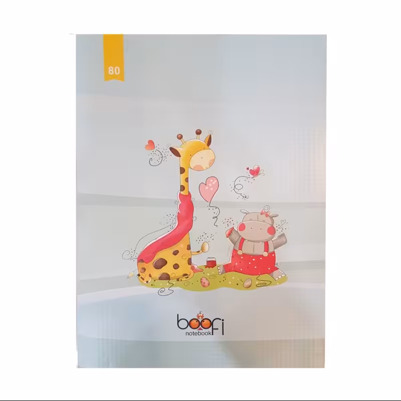 دفتر مشق 80 برگ بوفی مدل ZF121