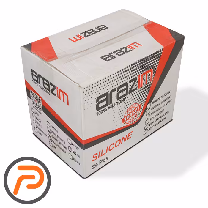 چسب آکواریوم مخصوص شیشه آرازیم کارتن 24 عددی