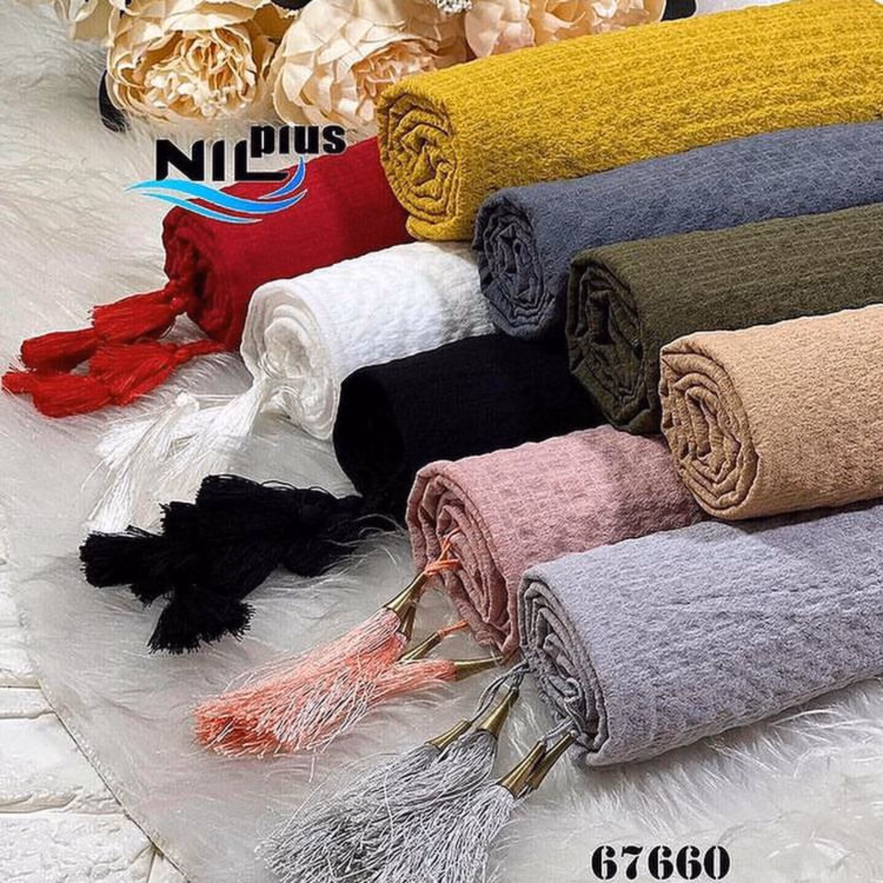 شال پفکی ساده و شیک تابستانه