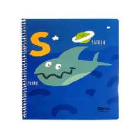 دفتر زبان 40 برگ 2 خط الیپون طرح حیوانات - چی بخونم