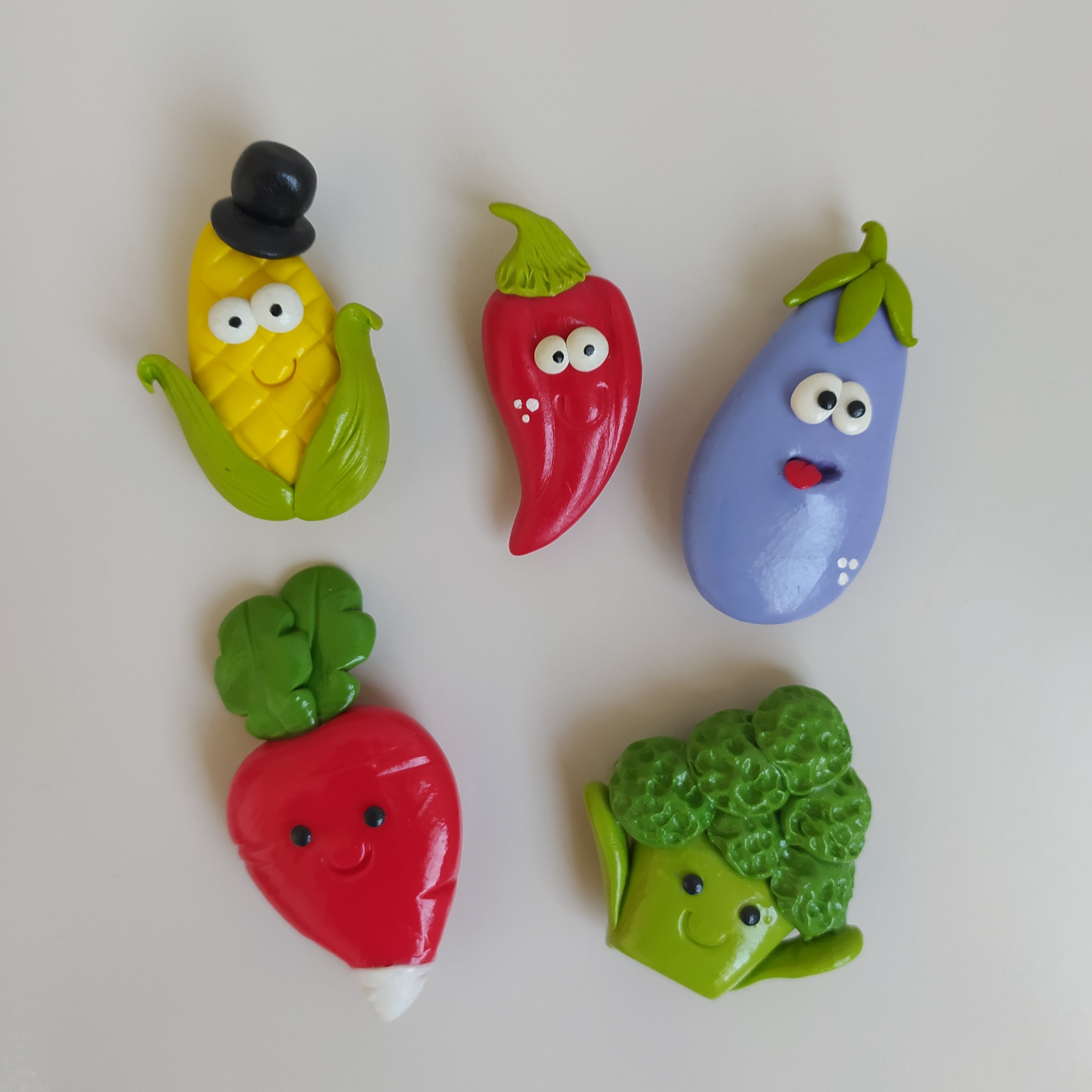  مگنت  یخچال طرح سبزیجات شش عددی