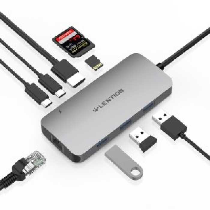 هاب 9 پورت USB-C لنشن مدل CE57