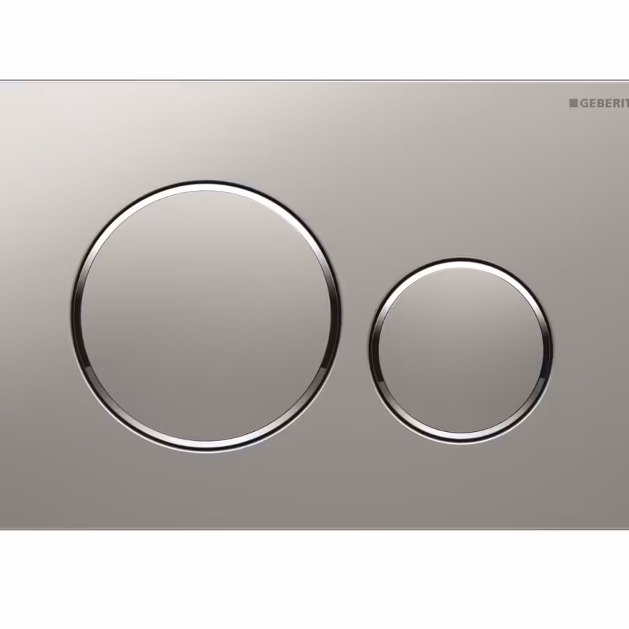 کلید فلاش تانک توکار گبریت سری sigma 20 کروم مات