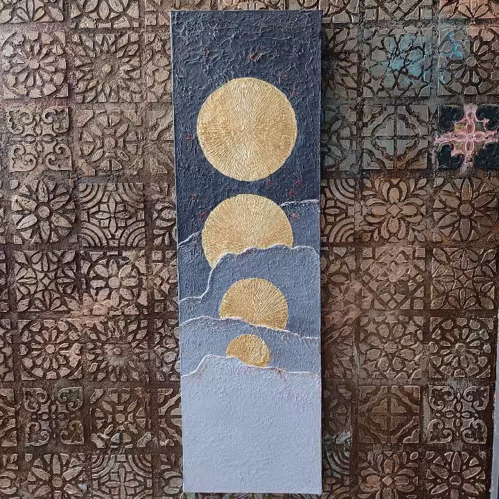 تابلوطلوع خورشید کاملا برجسته با کد( 115)