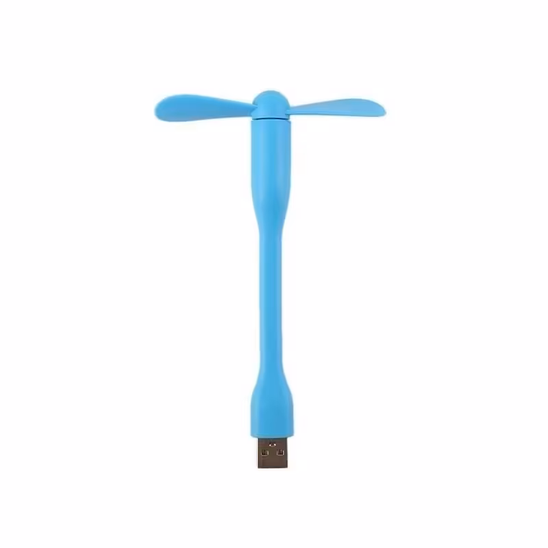 مینی پنکه USB همراه-آبی