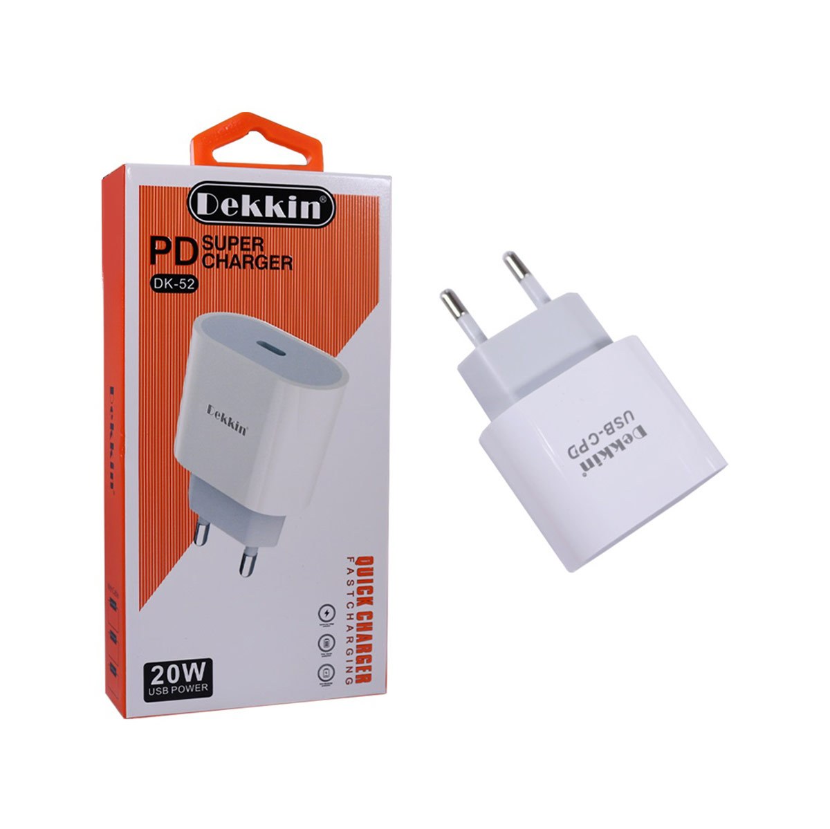 سر شارژر USB-C دکین 20WPD مدل DK-52