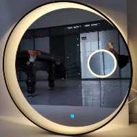 آینه بک لایت پدیده پلاس مدل هلال ماه قطر 60سانتی 