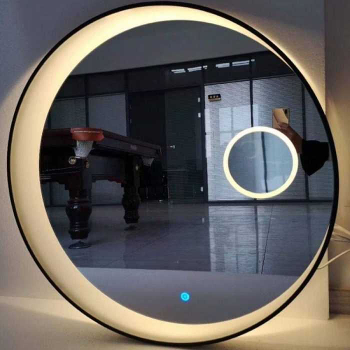 آینه بک لایت پدیده پلاس مدل هلال ماه قطر 60سانتی 