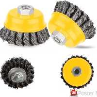 برس کاسه ای بافته 3 اینچ راکفورت