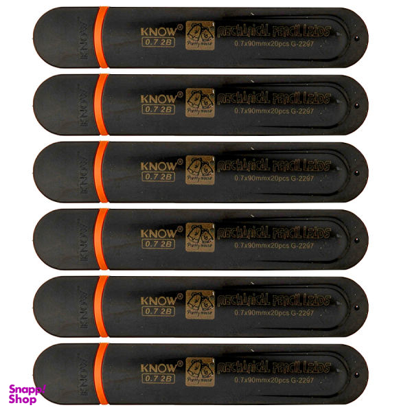 نوک مداد نوکی 0.7 میلی متری نو مدل G-2297 کد 6 بسته 6 عددی