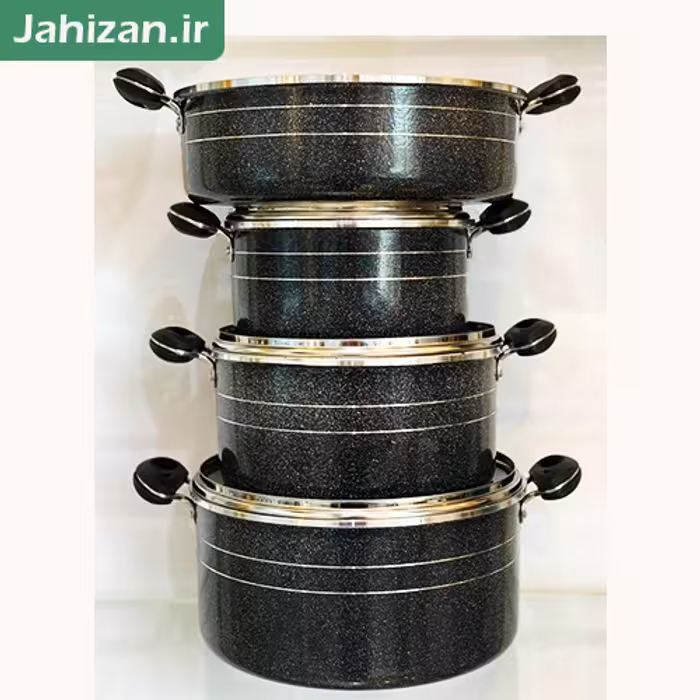 قابلمه 7پارچه گرانیتی لبه استیل کیژان