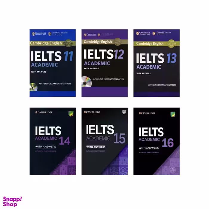 کتاب IELTS Cambridge Academic اثر جمعی از نویسندگان انتشارات زبان مهر جلد 11 تا 16