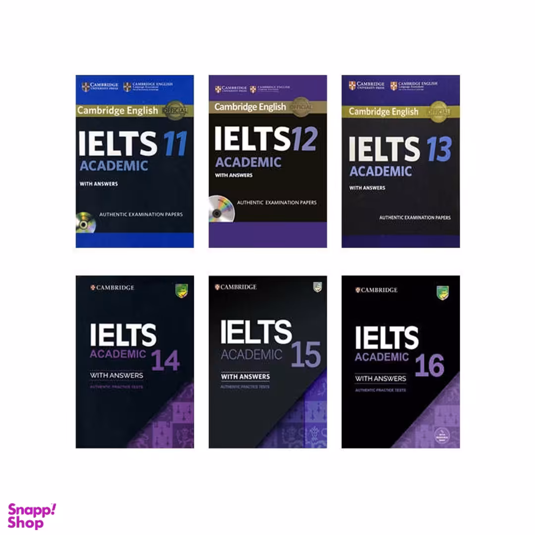کتاب IELTS Cambridge Academic اثر جمعی از نویسندگان انتشارات زبان مهر جلد 11 تا 16