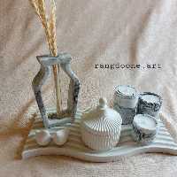 ست دکوری مدرن سنگ مصنوعی  مناسب هدیه و تزیین منزل