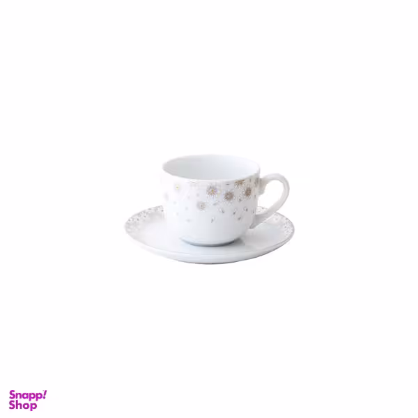 ست فنجان و نعلبکی 12 پارچه چینی زرین ایران مدل ایتالیا اف کامومیلا درجه یک