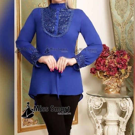 شومیز مجلسی پوشیده پولکی