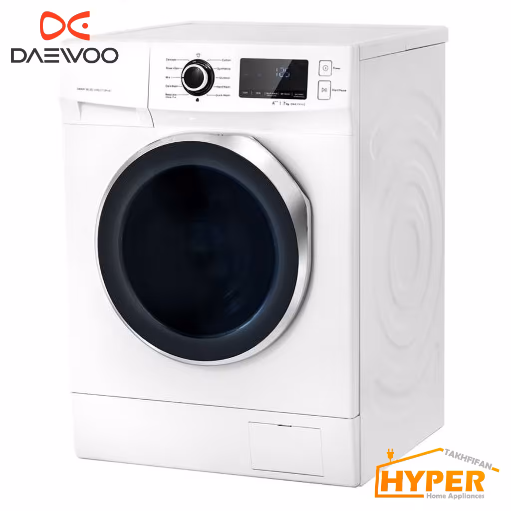 ماشین لباسشویی دوو DWK-7414W سفید 7 کیلویی