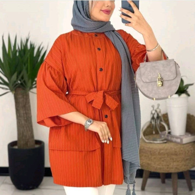 مانتو اسپرت زنانه نخی سزار مدل عروسکی