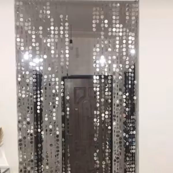 پرده پولکی اینه ای  ارسال رایگان