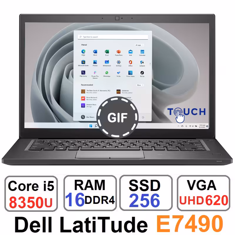 لپ تاپ دل Dell Latitude E7490 Core i5 8350u رم 16 گیگ