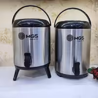 کلمن پایه دار داخل استیل بدنه استیل 8 لیتری ام جی اس