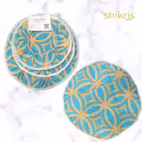 دمکن سه تیکه با زمینه سبز 