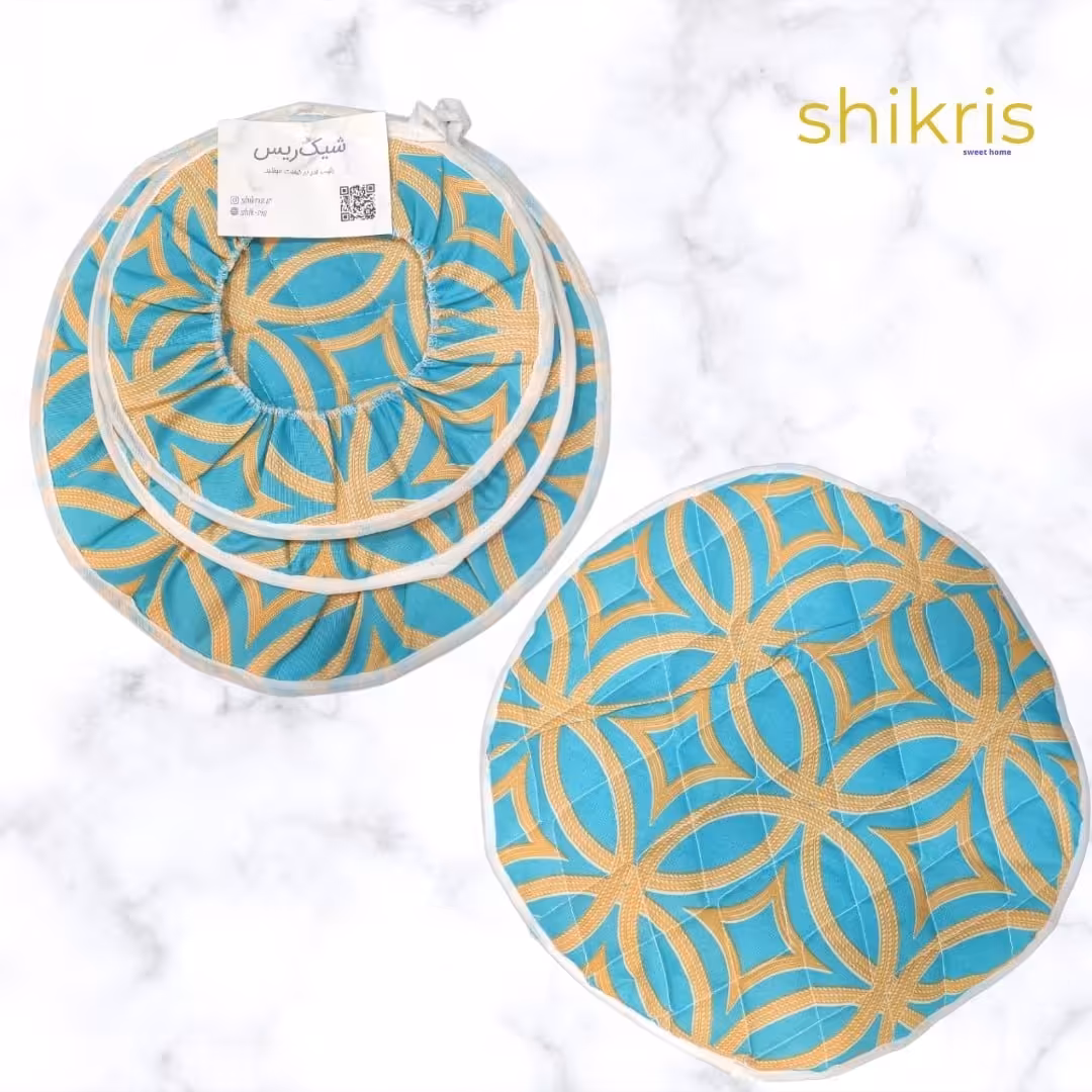 دمکن سه تیکه با زمینه سبز 