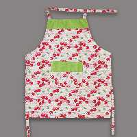 پیشبند کتان طرح گیلاس