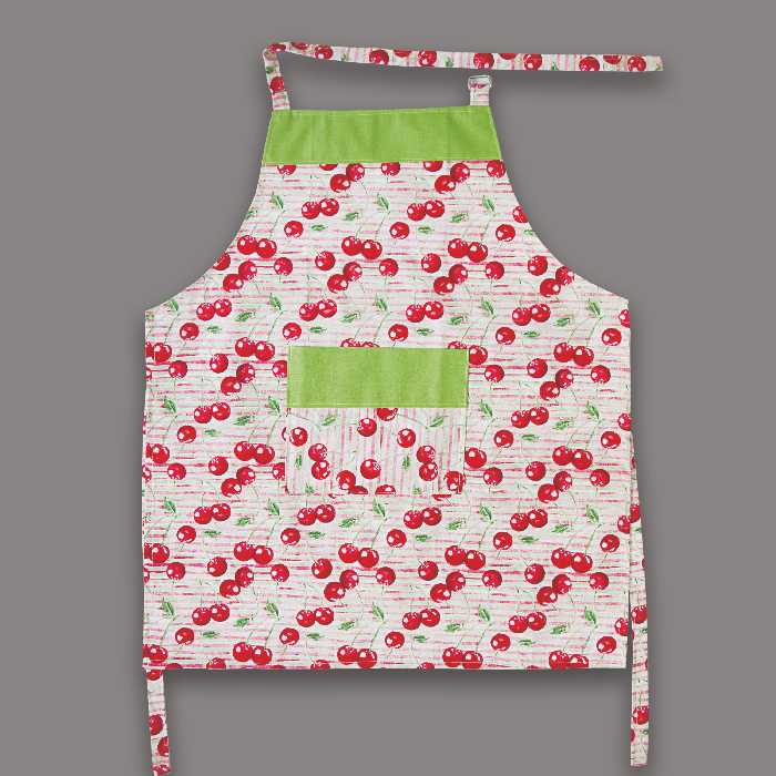 پیشبند کتان طرح گیلاس