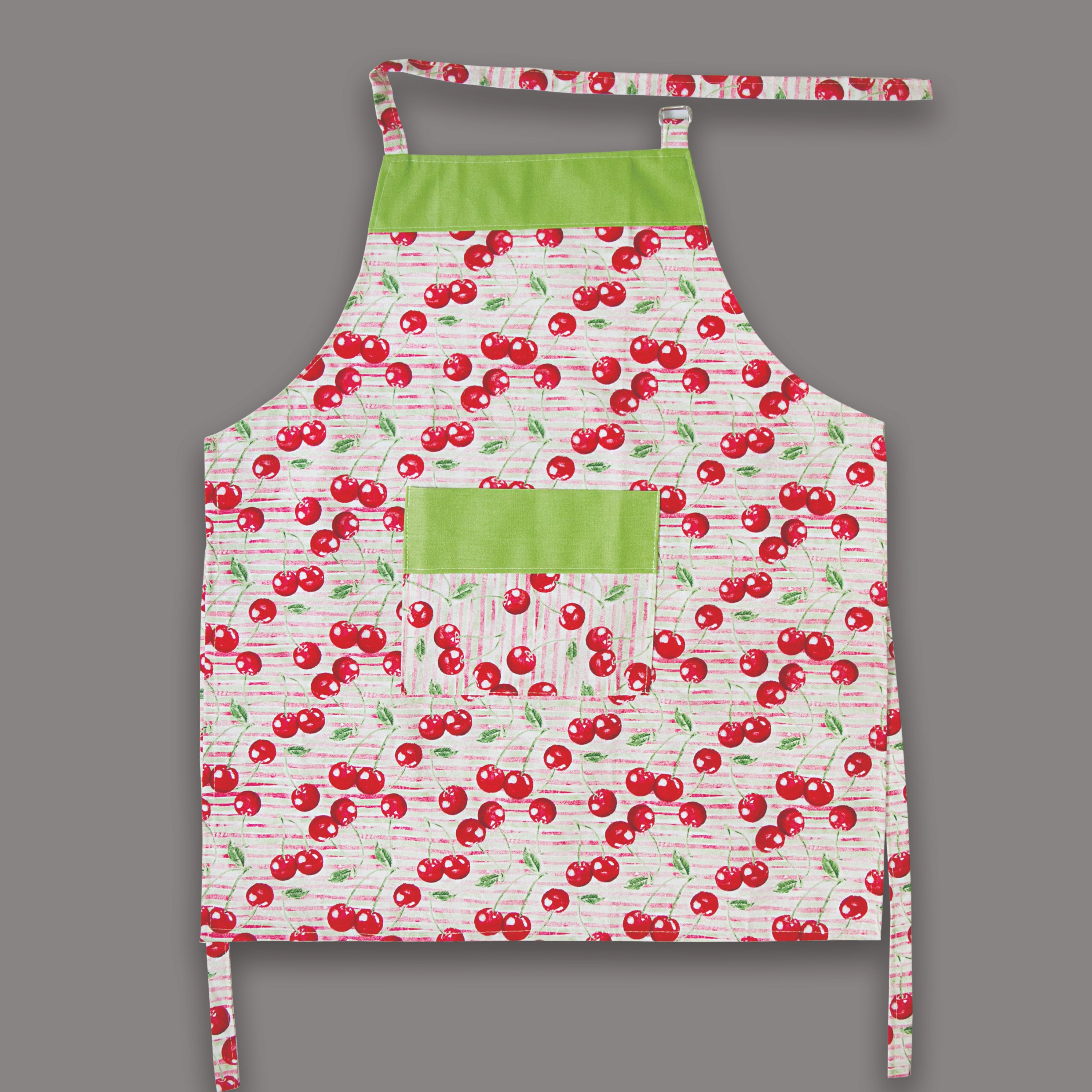 پیشبند کتان طرح گیلاس