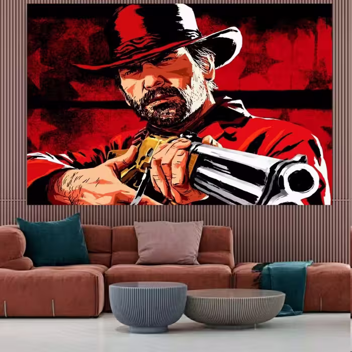 تابلو بوم  طرح Red Dead Redemption 2  کد 309