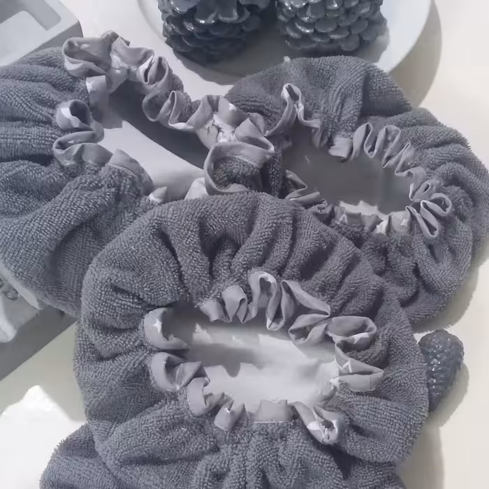 دمکنی حوله ای رنگ طوسی