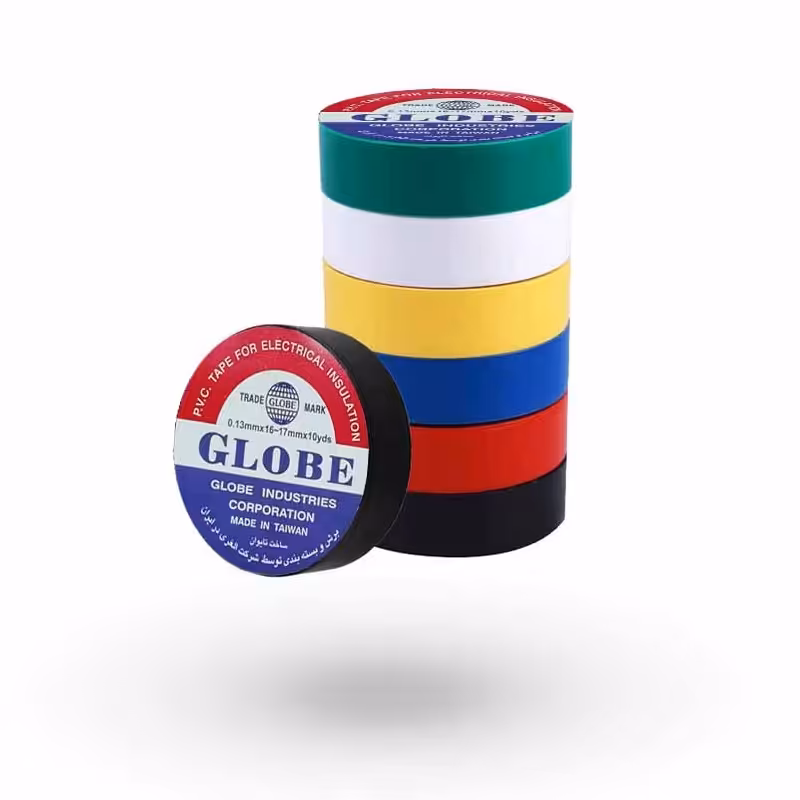 بسته 10عددی چسب برق  رنگی گلوب تایوان 